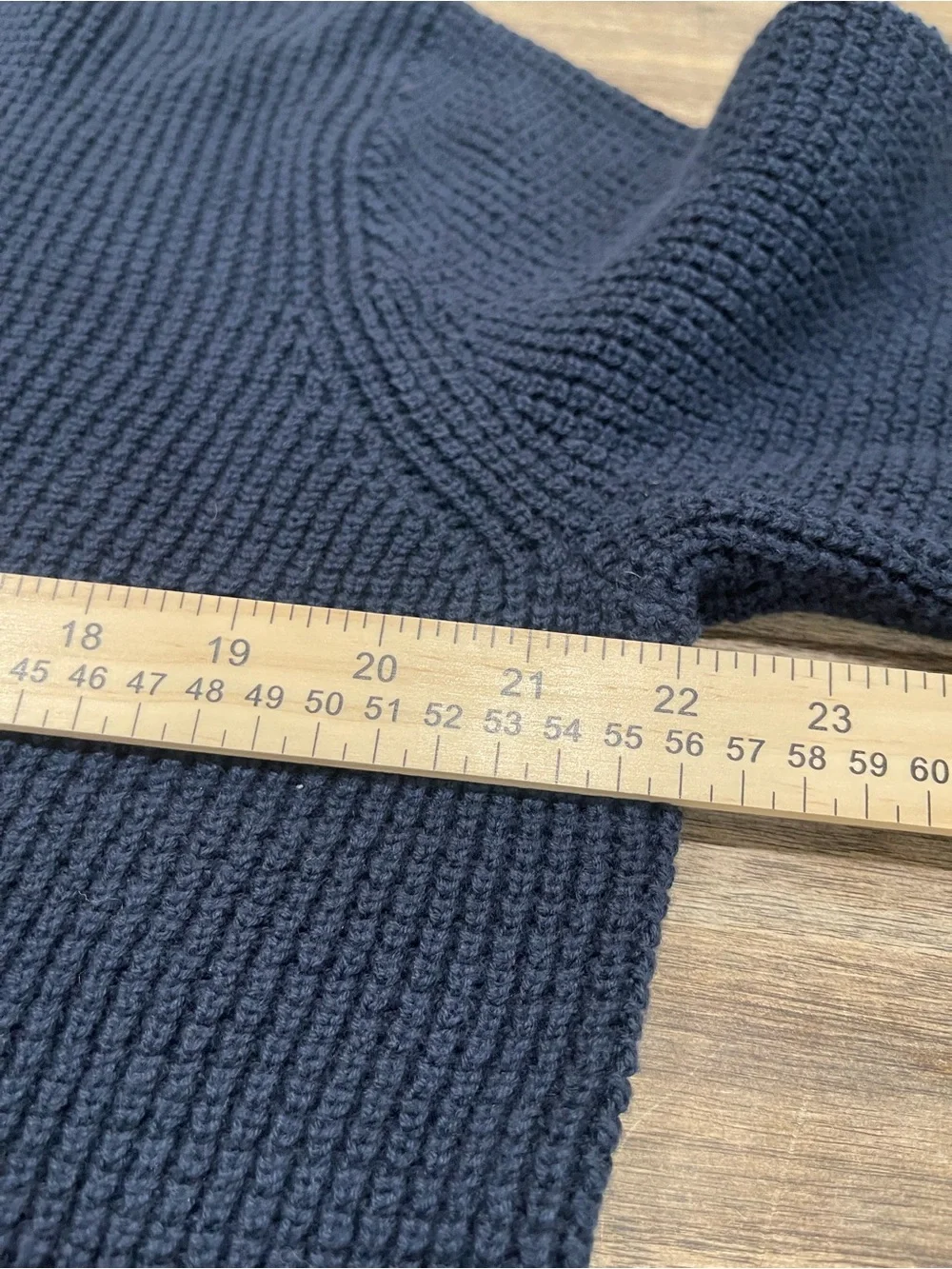 J.Crew Mens Large Navy Waffle Knit Quarter Zip Sweater 100% Cotton Pullover